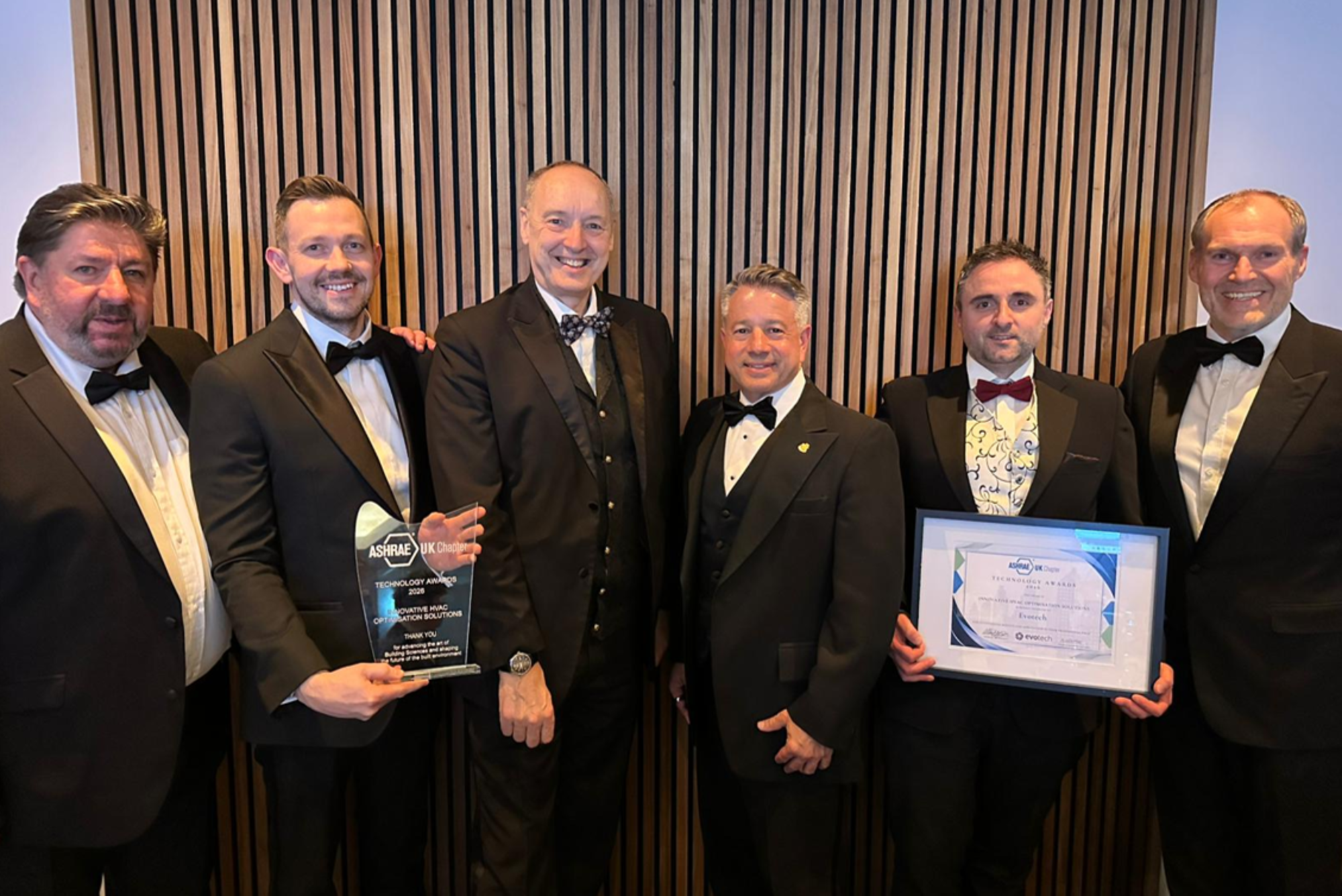 Evotech Technical Services Wins Prestigious ASHRAE UK Technology Award for Innovative HVAC Optimisation Solutions