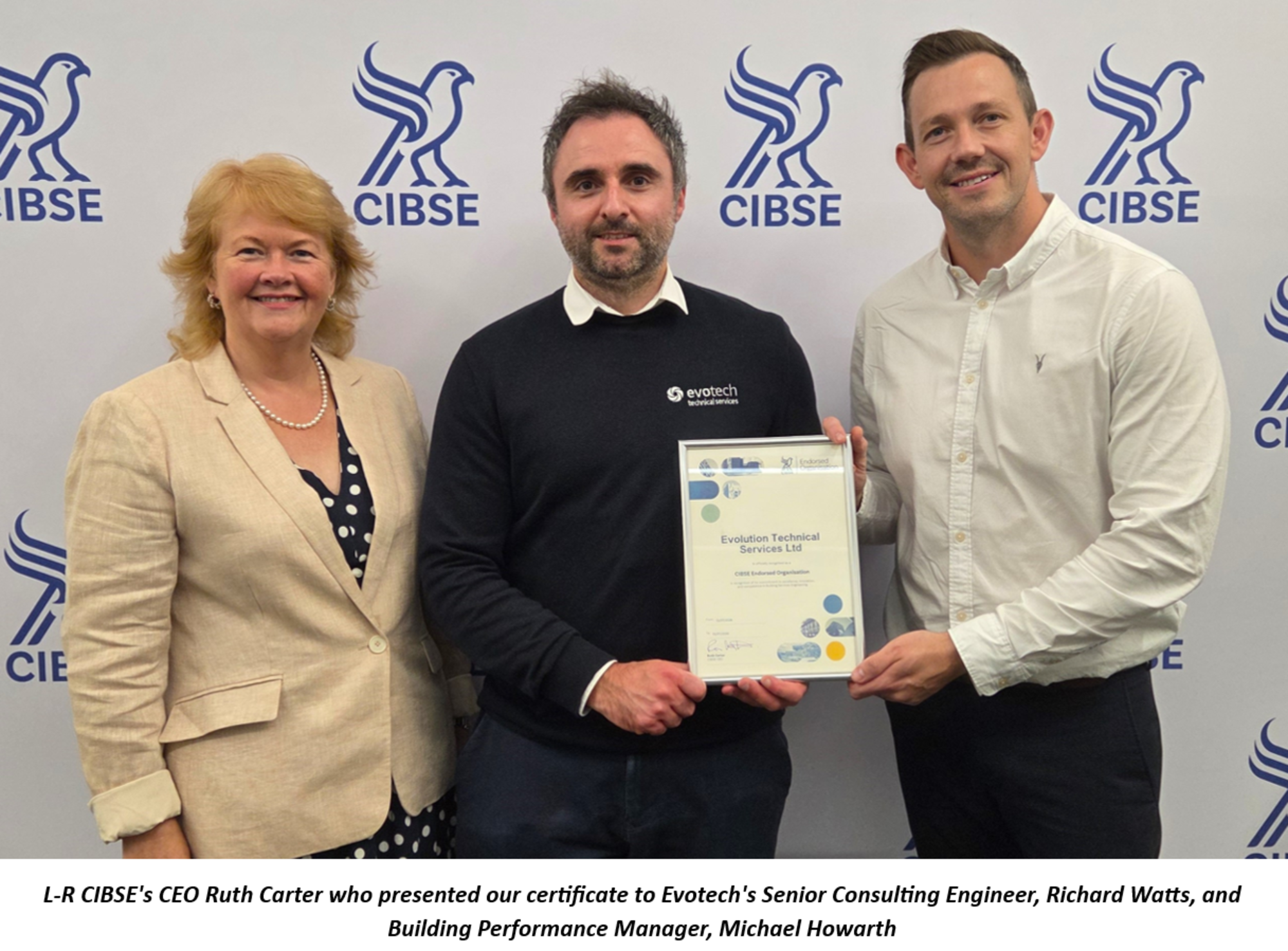 Evotech Achieves Prestigious CIBSE Endorsed Organisation Status