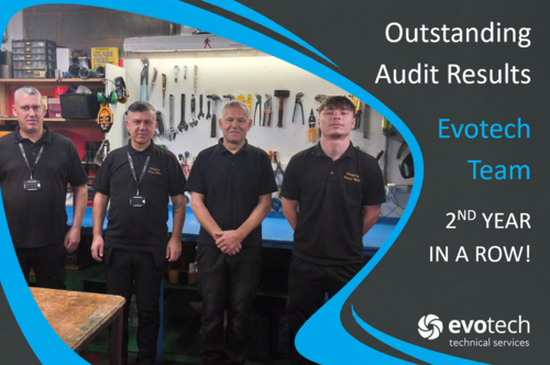 Outstanding Audit Results for Evotech Engineers at Chapel & Friary Walk Shopping Centre
