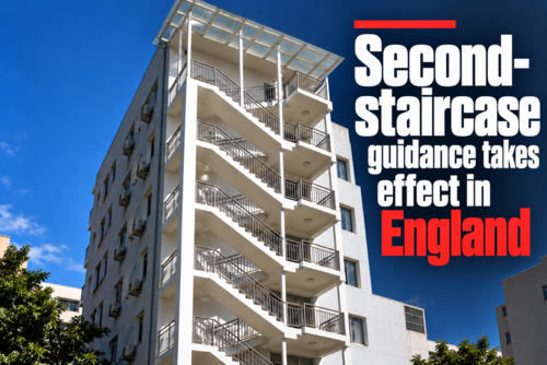 Second-staircase guidance takes effect in England
