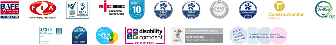 Evotech Fire & Security Accreditations