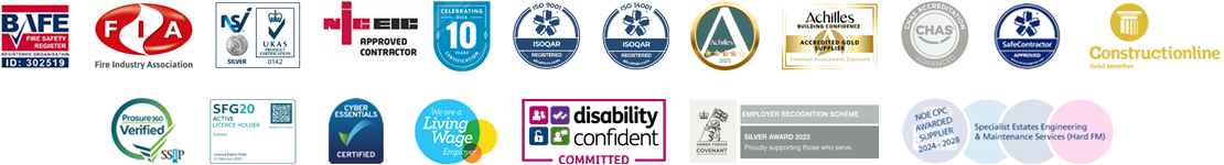 Evotech Fire & Security Accreditations