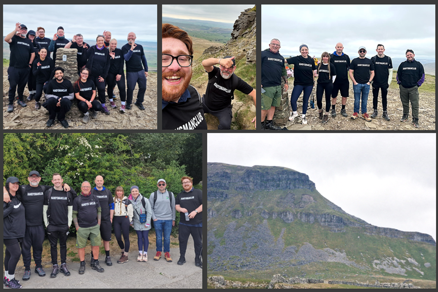 Evotech team climb Pen-Y-Ghent to raise awareness and funds for Andy's Man Club
